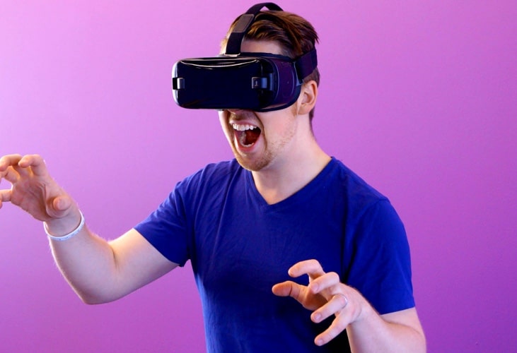 Person using VR